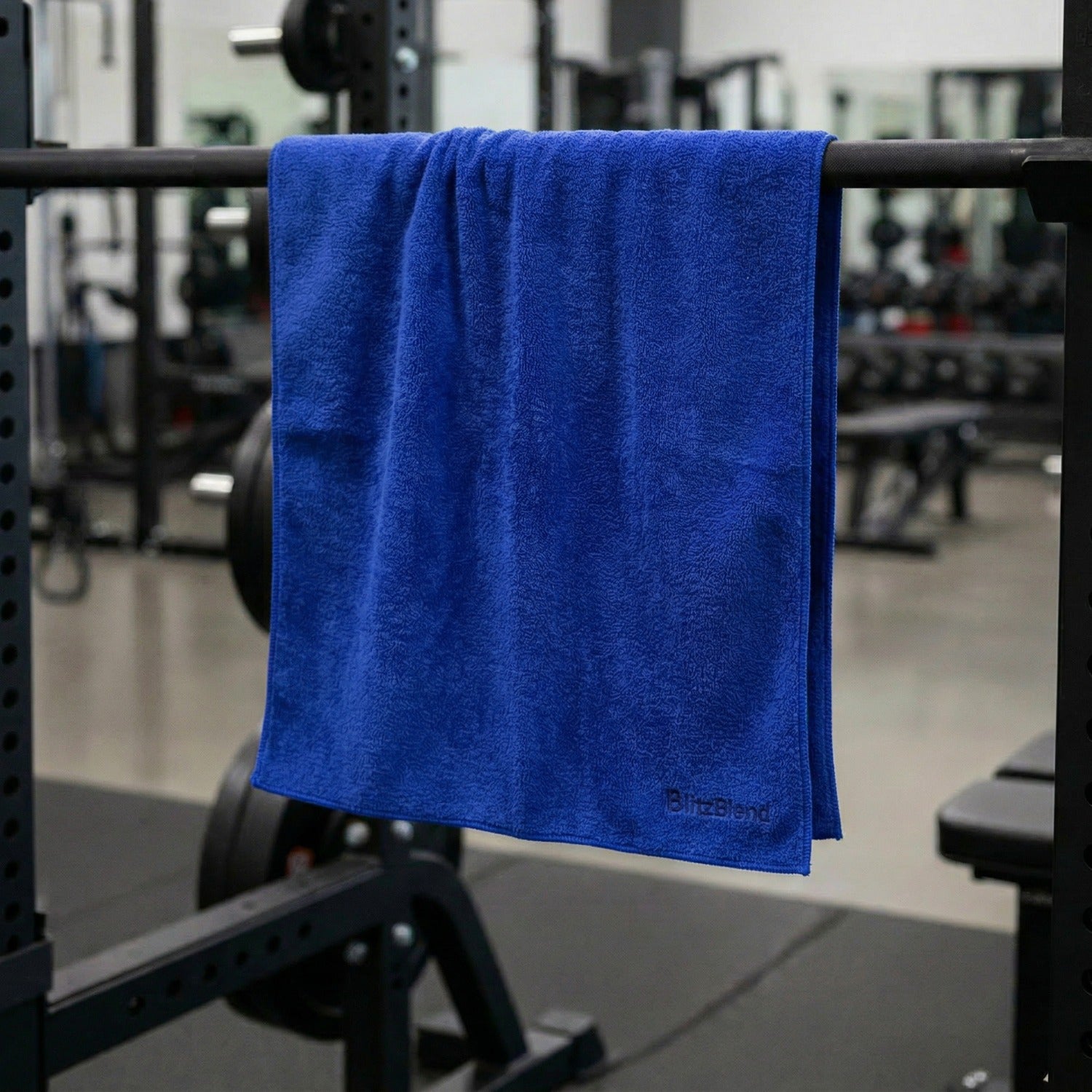 BlitzBlend Royal Blue Microfibre Gym Towel