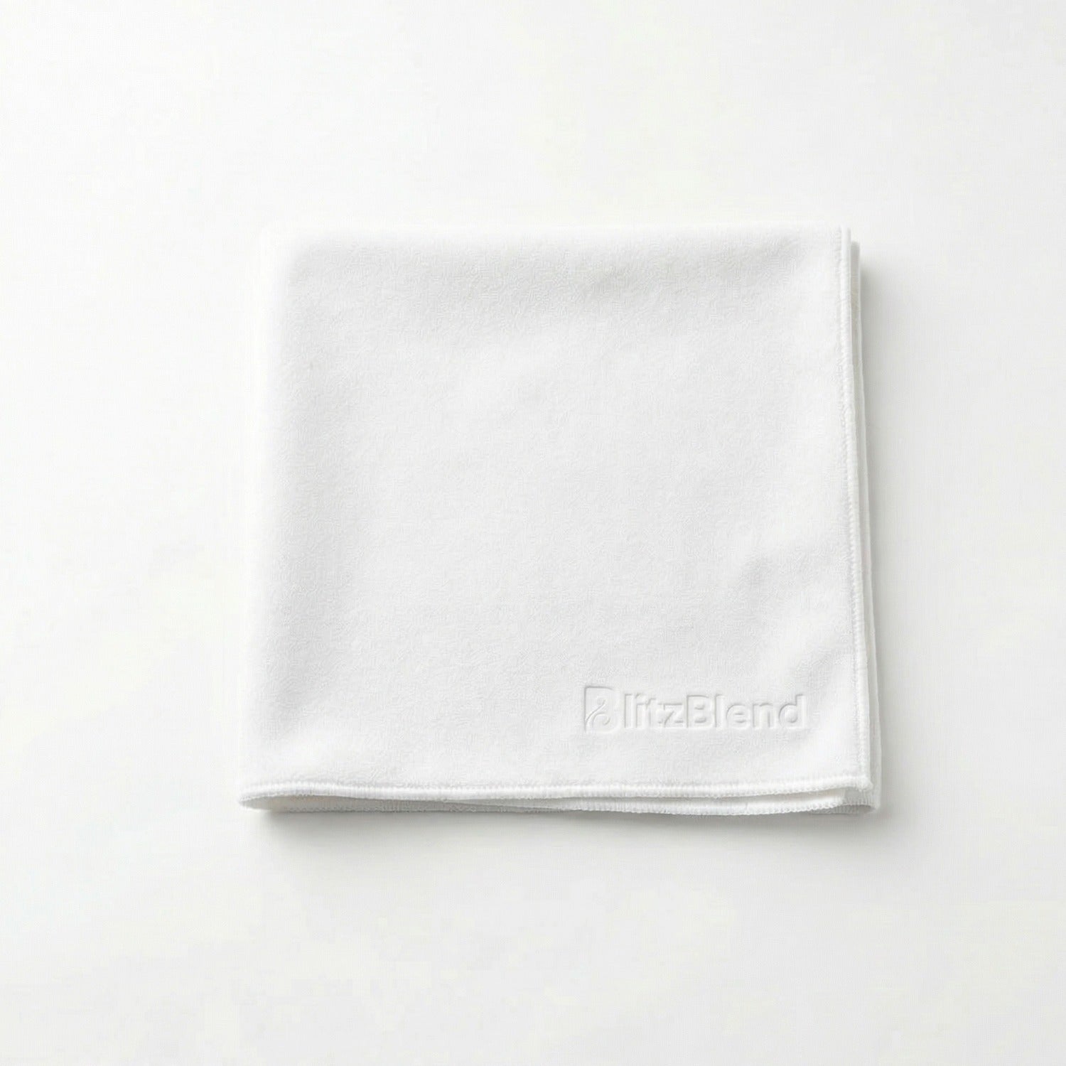 BlitzBlend Signature White Microfibre Gym Towel