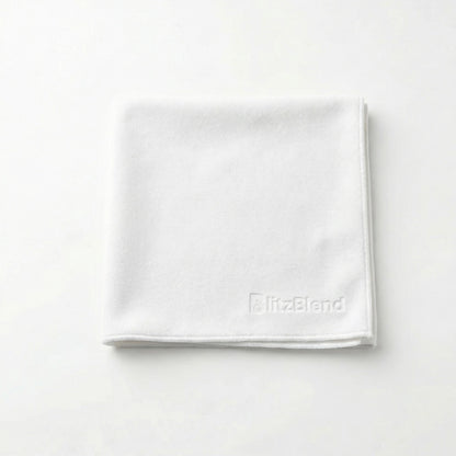 BlitzBlend Signature White Microfibre Gym Towel