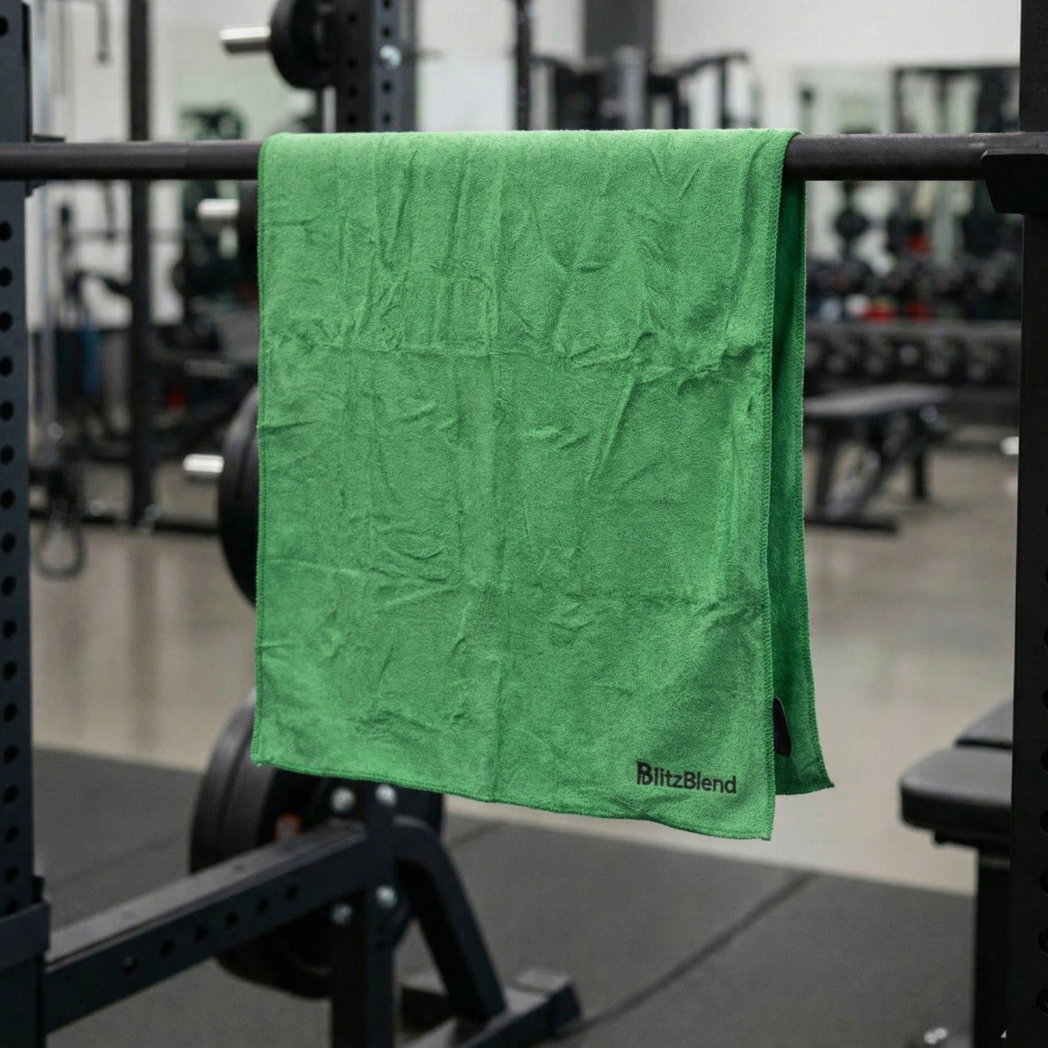 BlitzBlend Spring Green Microfibre Gym Towel